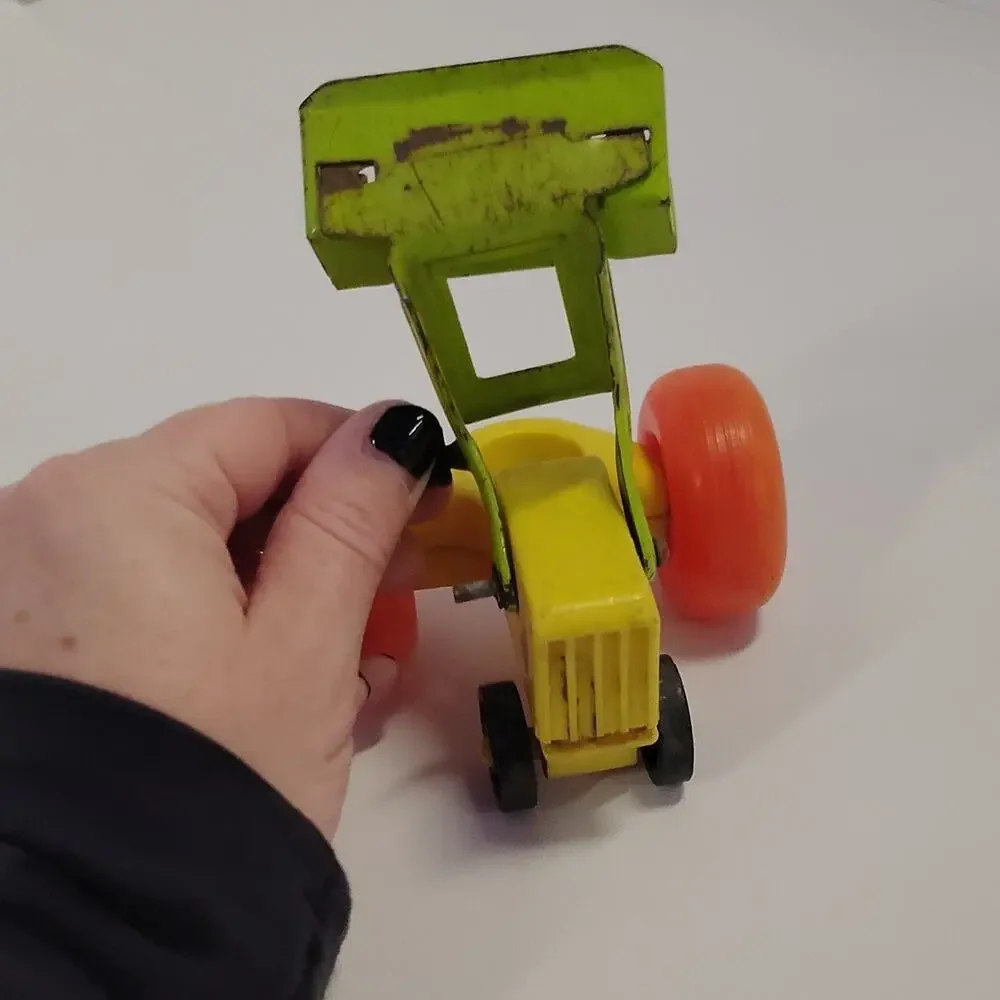 Fisher-Price Toy Tractor Vintage Front Loader 6